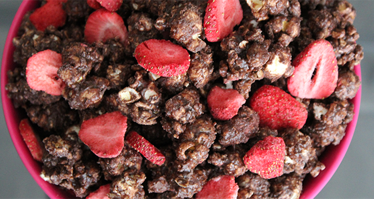 Chocolate Covered Strawberry Popcorn